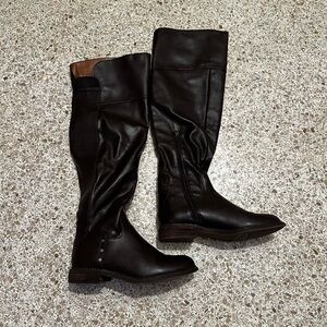 Franco Sarto Women's Black Knee-High Boots